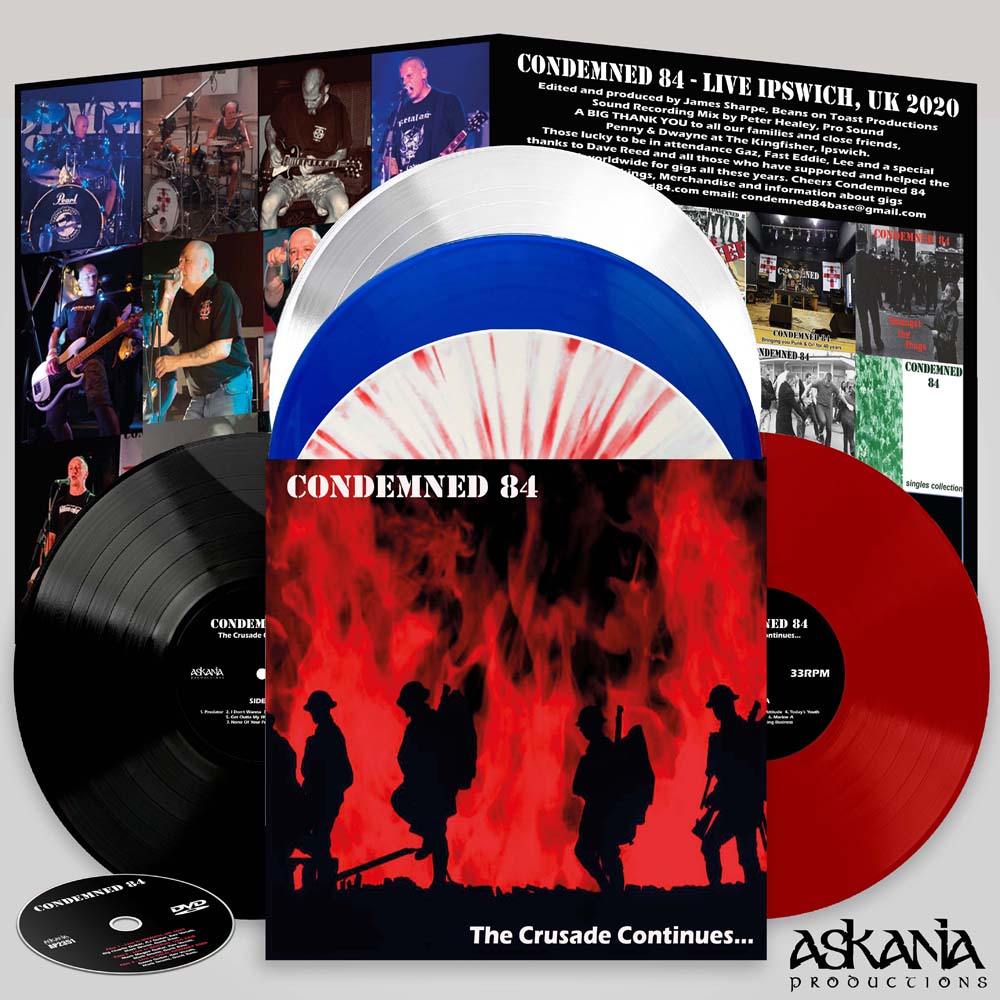 Condemned 84 "The Crusade Continues..." LP+DVD